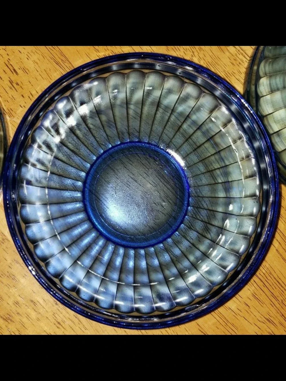 Set Of Five (5) Vintage Hazel Atlas Cobalt Blue Cereal Bowls